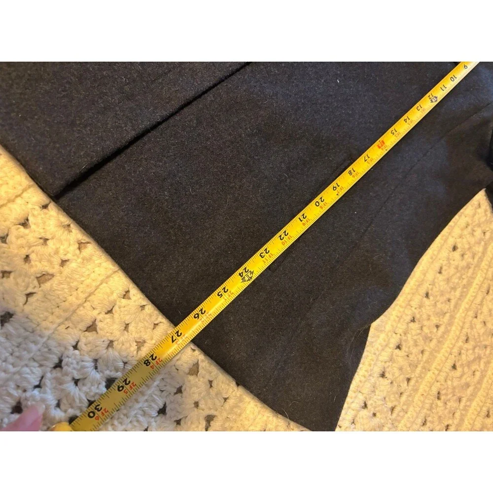 J.crew wool blend zip coat jacket dark charcoal gray women’s XL - Picture 10 of 10